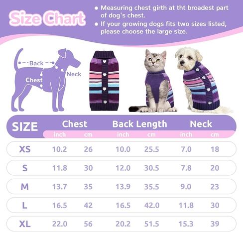 XGDMEIL كلب صغير سترة لطيف القلب كلب ملابس ملابس للكلاب الصغيرة المتوسطة القطط الخريف الشتاء الياقة المدورة جرو تريكو البلوز الكلب البلوز (XS) in Kuwait
