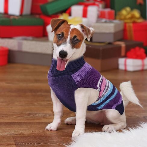 XGDMEIL كلب صغير سترة لطيف القلب كلب ملابس ملابس للكلاب الصغيرة المتوسطة القطط الخريف الشتاء الياقة المدورة جرو تريكو البلوز الكلب البلوز (XS) in Kuwait