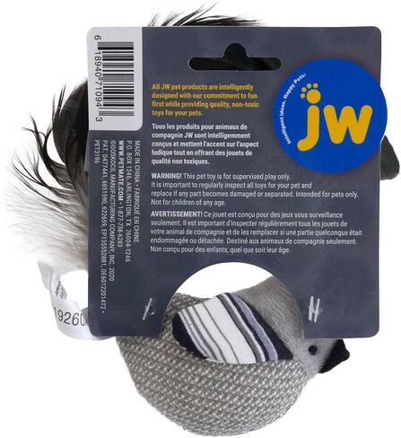 JW Cataction Black and White Bird Toy, Multi, One Size in Saudi Arabia