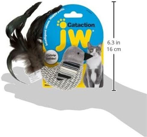 JW Cataction Black and White Bird Toy, Multi, One Size in Saudi Arabia