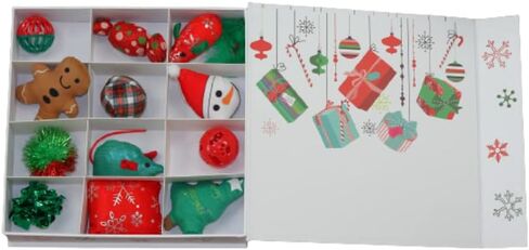 Midlee Cat Advent Calendar - 12 Days of Christmas Filled Cat Toy Gift in Saudi Arabia