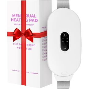 𝐏𝐨𝐫𝐭𝐚𝐛𝐥𝐞 𝐄𝐥𝐞𝐜𝐭𝐫𝐢𝐜 𝐂𝐨𝐫𝐝𝐥𝐞𝐬𝐬 𝐇𝐞𝐚𝐭𝐢𝐧 𝐠 𝐏𝐚𝐝: وسادات تسخين للتشنجات وتخفيف آلام الظهر مع 6 مستويات للحرارة و6 أوضاع للتدليك، حزام تسخين لتشنجات الدورة الشهرية للنساء والفتيات in Kuwait