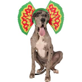 غطاء رأس للحيوانات الأليفة من Rubie's Universal Jurassic Park للذكرى السنوية الثلاثين لـ Dilophosaurus Gills، كما هو موضح، متوسط/كبير in Kuwait