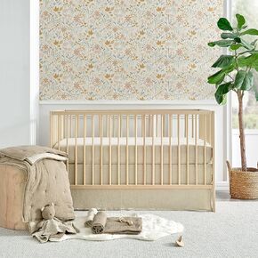 Levtex Baby - Cloud Muslin Crib Bed Set - Baby Nursery Set - Sage and White Stars - Sage Textured Muslin - 5 Piece Set includes Quilt, Fitted Sheet, Two Swaddles & Bear Lovey in Kuwait