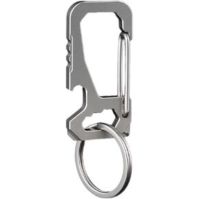 ايمنتا سلسلة مفاتيح من التيتانيوم، حلقة تعليق اي دي سي متعددة الوظائف للمفاتيح مع فتاحة زجاجات، متينة وخفيفة الوزن للاستخدام اليومي والخارجي in Kuwait