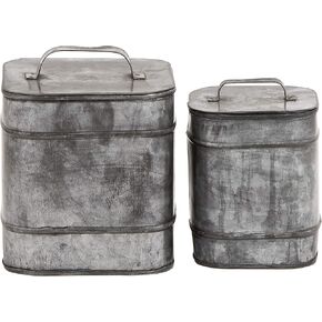 طقم علب بغطاء معدني مربع قطعتان من ديكو 79 49123 in Kuwait