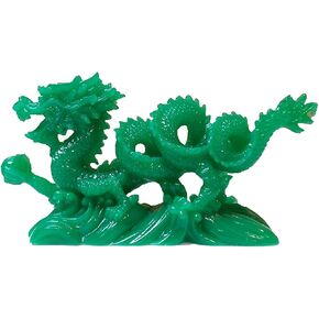 Chinese Feng Shui Jade Resin Dragon Statue and Figurines and Sculptures and Collectibles in Saudi Arabia