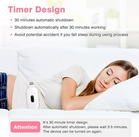 𝐏𝐨𝐫𝐭𝐚𝐛𝐥𝐞 𝐄𝐥𝐞𝐜𝐭𝐫𝐢𝐜 𝐂𝐨𝐫𝐝𝐥𝐞𝐬𝐬 𝐇𝐞𝐚𝐭𝐢𝐧 𝐠 𝐏𝐚𝐝: وسادات تسخين للتشنجات وتخفيف آلام الظهر مع 6 مستويات للحرارة و6 أوضاع للتدليك، حزام تسخين لتشنجات الدورة الشهرية للنساء والفتيات in Kuwait