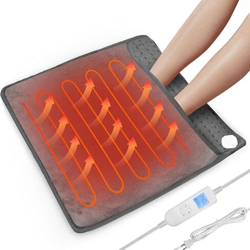 COMFIER Heated Foot Warmer & Heating pad for Back 24"x20" Extra Large Feet Warmers for Women,Heated Slippers Foot Warmers Under Desk,6 Heat Level/4Timer,Gifts for Women,Men in Kuwait