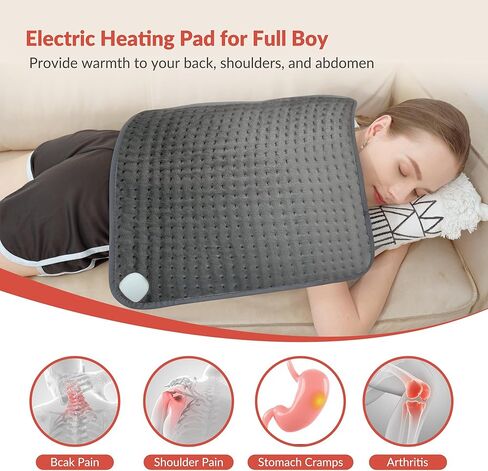 COMFIER Heated Foot Warmer & Heating pad for Back 24"x20" Extra Large Feet Warmers for Women,Heated Slippers Foot Warmers Under Desk,6 Heat Level/4Timer,Gifts for Women,Men in Kuwait