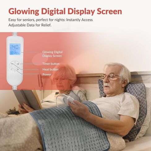 COMFIER Heated Foot Warmer & Heating pad for Back 24"x20" Extra Large Feet Warmers for Women,Heated Slippers Foot Warmers Under Desk,6 Heat Level/4Timer,Gifts for Women,Men in Kuwait