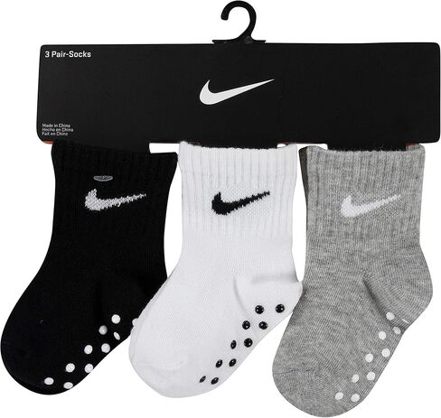 Nike Baby Boys' Toddler Kids Ankle Gripper Socks (3 Pairs) in Saudi Arabia