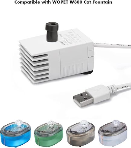 WOPET Replacement Pump Compatible with W300 Cat Water Fountain (2022 Version) in Kuwait