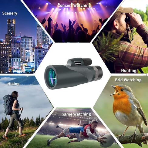 16x60 Monocular Telescope with Smartphone Holder&Tripod HD High Powered Monocular for Adults High Definition Telescope for Hunting Bird Watching Travel Camping Hiking Concert in Saudi Arabia