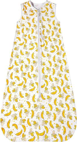 كيس نوم للأطفال من ليكتين 1.0 TOG - كيس نوم للأطفال الصغار بعمر 18-36 شهرًا، بطانية يمكن ارتداؤها للأطفال، حقيبة نوم صيفية بدون أكمام للجنسين مع طول قابل للتعديل وسحاب في اتجاهين in Kuwait