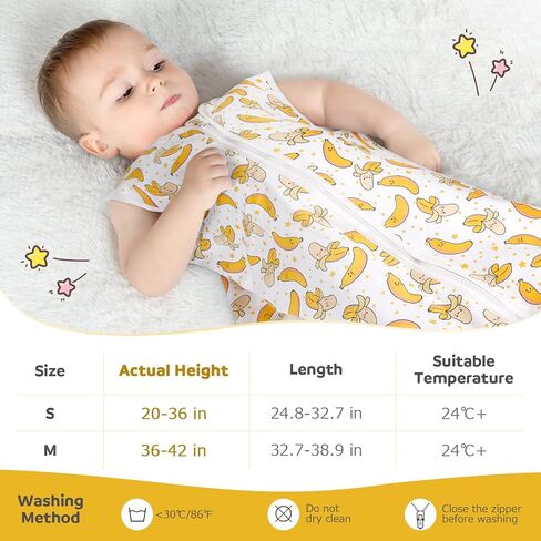 كيس نوم للأطفال من ليكتين 1.0 TOG - كيس نوم للأطفال الصغار بعمر 18-36 شهرًا، بطانية يمكن ارتداؤها للأطفال، حقيبة نوم صيفية بدون أكمام للجنسين مع طول قابل للتعديل وسحاب في اتجاهين in Kuwait
