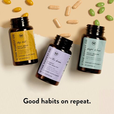 الشركة الصادقة عيش الحلم - الملحق الصحي للنوم ليلاً | نباتي، غير معدّل وراثيًا | 60 كبسولة in Kuwait