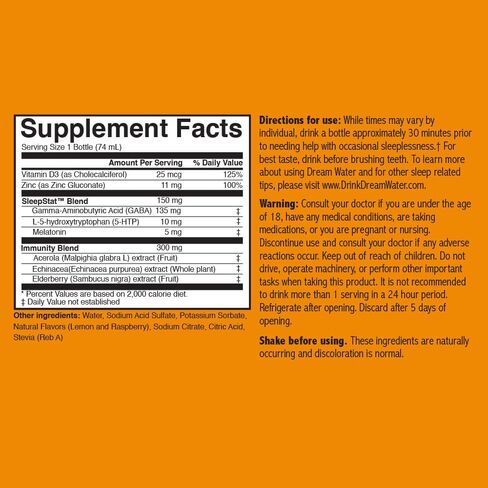 مياه الأحلام: مساعد النوم ودعم المناعة - الحمضيات النعسان - 12 قيراط in Kuwait