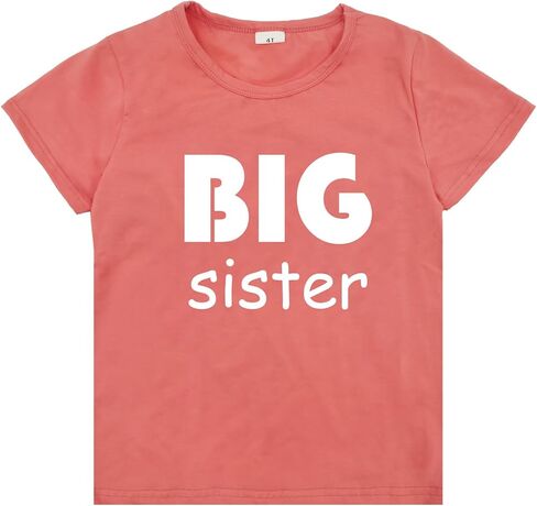 قمصان Wosixima للأخت الكبرى والأخت الصغيرة ملابس داخلية للفتيات الصغيرات ملابس متطابقة هدايا للأخوة مجموعة للأطفال الرضع باللون البنفسجي in Kuwait