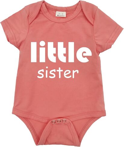 قمصان Wosixima للأخت الكبرى والأخت الصغيرة ملابس داخلية للفتيات الصغيرات ملابس متطابقة هدايا للأخوة مجموعة للأطفال الرضع باللون البنفسجي in Kuwait