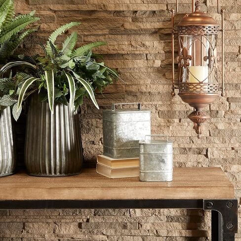 طقم علب بغطاء معدني مربع قطعتان من ديكو 79 49123 in Kuwait