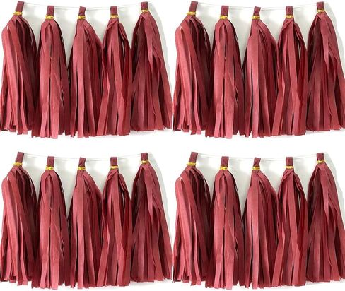 30pcs Paper Tassels Garland Banner Hot Pink Lt-Pink Tissue Paper Tassels DIY Hanging Paper Decorations Party Tassel Garland Decor Nursery Wedding Festival Baby Shower Decor(30, Pink kit) in Saudi Arabia