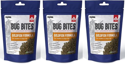 Fluval (3 Pack) Bug Bites Goldfish Formula for Medium to Large Fish in Saudi Arabia