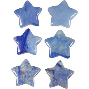 مجموعة Yatming مكونة من 6 قطع من حجر الأفينتورين الأخضر المصقول على شكل نجمة وأحجار جيب النخيل والكريستال المزخرف لسطح المكتب للتأمل وموازنة الريكي in Kuwait