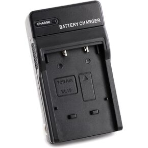 EN-EL19 Wall Charger for Nikon Coolpix S33, S7000, S6900, S2800, S100, S3100, S4100, S4300, S5200, S6500 and More with Foldable Plug