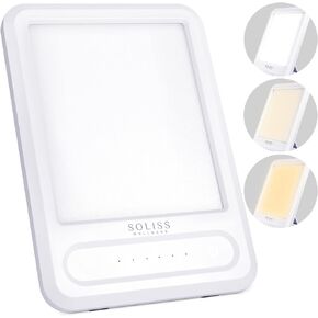 Light Therapy Lamp, 10000 Lux, UV Free, Therapy Light, 3 Color Temperature, Touch Lamp, 6 Timer Settings, 4 Brightness Levels, Dimmable, Portable, Multi-Use, Sun Lamp in Saudi Arabia