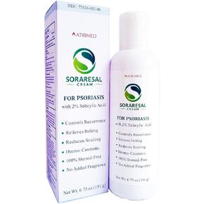 SORARESAL Cream for Psoriasis Treatment with Salicylic Acid, Gentle Moisturizer and Skin Care Hydration Formula Also with Coconut Oil, Vitamin C, Vitamin E, Vitamin A in Saudi Arabia