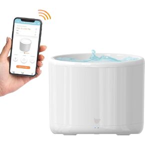 انستاشو نافورة مياه ذكية للحيوانات الاليفة من بورفلو - نافورة مياه اوتوماتيكية للقطط - موزع مياه فائق الهدوء للكلاب مع فلتر بديل - مناسبة للعديد من الحيوانات الاليفة in Kuwait