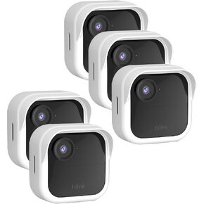 Silicone Case Cover for All-New Blink Outdoor 4 (4th Gen) - Weatherproof Protective Skin Cover with Hat Brim for All-New Blink Outdoor 4 Smart Security Camera (White, 1 Pack) in Saudi Arabia