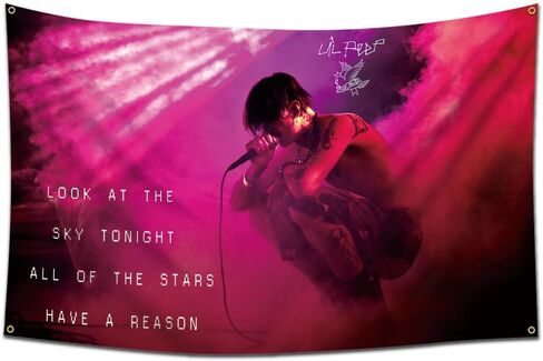 Arbinger Lil نسيج اللمحة ستار العلم 3 * 5ft الجدار الشنق فن البوب ​​ديكورات المنزل لغرفة المعيشة غرفة نوم النوم ديكور in Kuwait