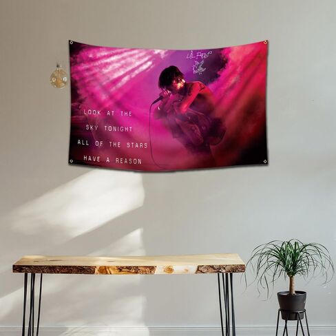 Arbinger Lil نسيج اللمحة ستار العلم 3 * 5ft الجدار الشنق فن البوب ​​ديكورات المنزل لغرفة المعيشة غرفة نوم النوم ديكور in Kuwait