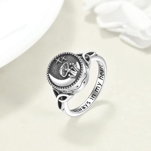 WINNICACA Cremation Rings for Ashes for Women Sterling Silver Mushroom Urn Rings Mushroom Cremation Jewelry for Ashes for Women Memory Jewelry Gifts in Saudi Arabia