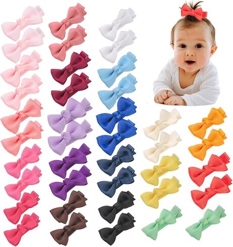 40 قطعة 2 بوصة جدائل شعر للبنات مشابك الشعر مجموعات القوس للبنات الصغار البنات الصغار in Kuwait