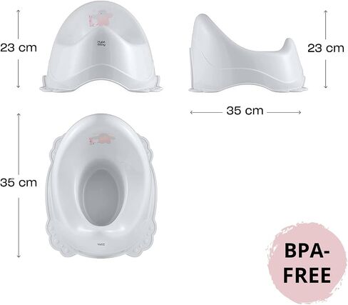 Maltex Smart Potty, Toilet Training Chair with Splash Guard for Toddlers, 18M+ (Powder Pink) in Saudi Arabia
