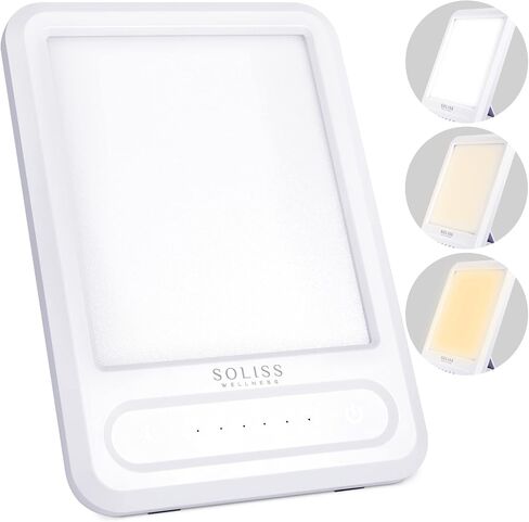 Light Therapy Lamp, 10000 Lux, UV Free, Therapy Light, 3 Color Temperature, Touch Lamp, 6 Timer Settings, 4 Brightness Levels, Dimmable, Portable, Multi-Use, Sun Lamp in Saudi Arabia