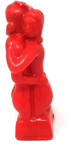Erotic Couple Hugging Lover Figure Ritual Image Love Spell Candle Fall in Love with me - Adam & Eve - Love Ritual 5 inches (Red) in Saudi Arabia