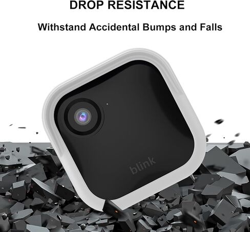 Silicone Case Cover for All-New Blink Outdoor 4 (4th Gen) - Weatherproof Protective Skin Cover with Hat Brim for All-New Blink Outdoor 4 Smart Security Camera (White, 1 Pack) in Saudi Arabia