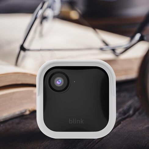 Silicone Case Cover for All-New Blink Outdoor 4 (4th Gen) - Weatherproof Protective Skin Cover with Hat Brim for All-New Blink Outdoor 4 Smart Security Camera (White, 1 Pack) in Saudi Arabia