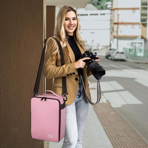 G-raphy Camera Case Large Capacity Camera Insert Bag with Grab Handle and Removal Strap for DSLR SLR Cameras Mirrorless Cameras and Other Photography Accessories (Grey) in Saudi Arabia