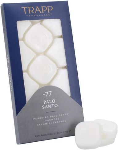 تذوب الشمع المعطر للمنزل من تراب، مجموعة متنوعة من روائح الأخشاب المهدئة، 2.6 أونصة، مجموعة من قطعتين تتضمن رقم 7 خشب الصندل الباتشولي ورقم 77 بالو سانتو in Kuwait