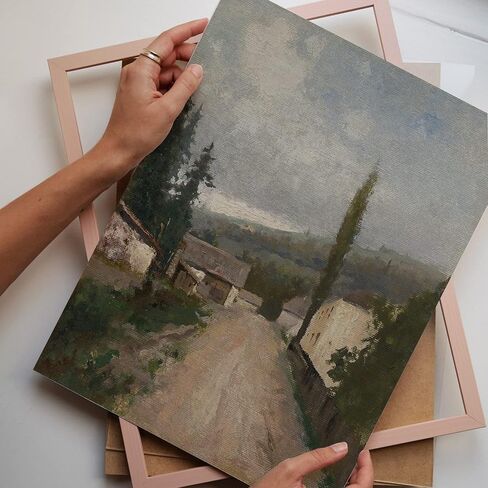 Set Of 9 French Country Prints Wall Decor - Landscape Wall Art French Country Decor, Vintage Wall Decor Gallery Wall Art, Large Bathroom Art Prints, Farmhouse Floral Vintage Art(11X14 IN UNFRAMED) in Saudi Arabia