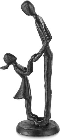 Sziqiqi Dad Birthday Gifts for Father - Dad Daughter Son Iron Statue Father Childs Love Sculpture Decoration for Fathers Day Wedding Christmas Figurine Memorial Gifts for New Dad Stepdad Son Husband in Saudi Arabia