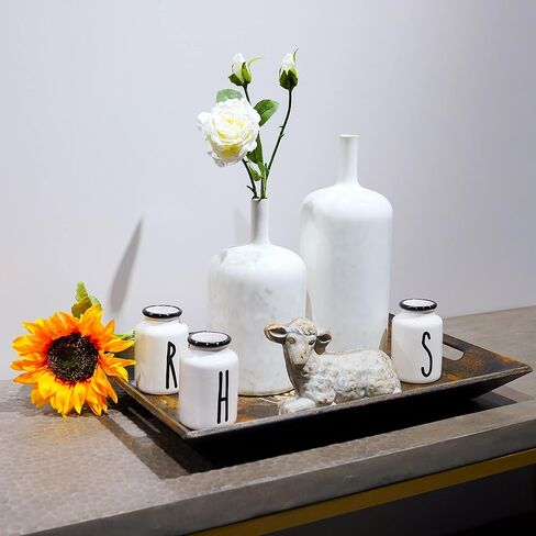 مزهريات سيراميك زرقاء - مجموعة من 2 مزهريات زرقاء حديثة من الزجاج التفاعلي للقطع المركزية، مزهرية فريدة طويلة الرقبة للمدفأة وغرفة النوم والمطبخ Cynkeyee in Kuwait