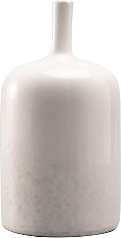 مزهريات سيراميك زرقاء - مجموعة من 2 مزهريات زرقاء حديثة من الزجاج التفاعلي للقطع المركزية، مزهرية فريدة طويلة الرقبة للمدفأة وغرفة النوم والمطبخ Cynkeyee in Kuwait