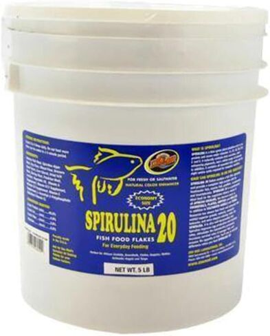 Zoo Med Spirulina 20 Fish Food Flakes (2 lb) in Saudi Arabia