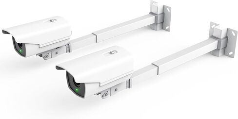 Security Camera Mount,Universal Bracket Wall Mount Telescopic Adjustable for Security Camera Wireless Bridge, Length Retractable,360° Rotation, Wall & Ceiling Installation,2 Pack in Saudi Arabia